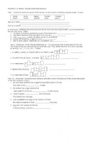 English worksheet: reading skills