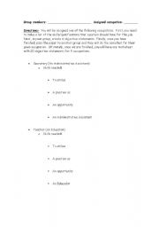 English worksheet: Rsums:  Creating Objective Statements