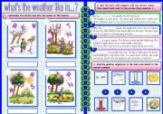 English Worksheet: weather and seasons 2