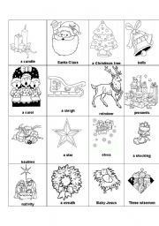 English Worksheet: Christmas Vocabulary 