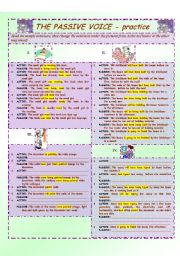 English Worksheet: The Passice Voice