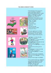 English Worksheet: simple present tense