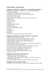 English Worksheet: Is that a symbol teachers guide