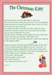 English Worksheet: The Christmas Kitty - A story for Young Readers