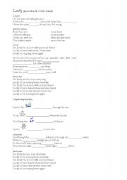 English worksheet: Lucky - Jason Mraz & Colbie Caillat