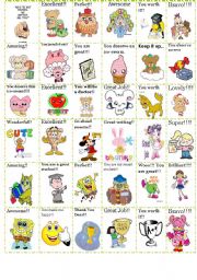 English Worksheet: 36 motivating stickers