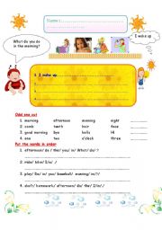 English Worksheet: worksheet