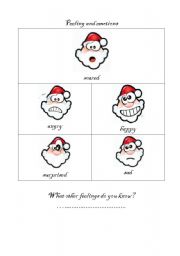English worksheet: Christmas feelings 