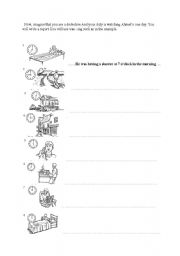 English worksheet: meaningful activity for grammar on past continuous tense