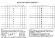 English worksheet: Batalha Naval Matemtica - Math Battle