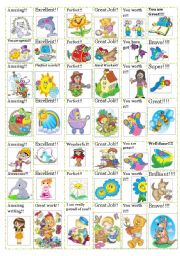 English Worksheet: 42 reward stickers