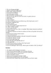 English worksheet: Romeo and Juliet Study Guide