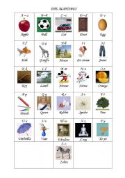 English Worksheet: the alphabet