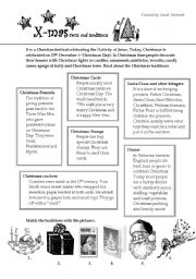 English Worksheet: Christmas traditions