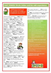 English Worksheet: Simple past and past continuous: Uncle Julius