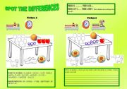 English Worksheet: SPOT THE DIFFERENCES