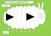 English Worksheet: The Very Hungry Caterpillar Wheel Craft