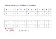 English Worksheet:  word game