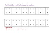 English worksheet:  word game