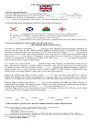 English Worksheet: The Making of the Union Jack