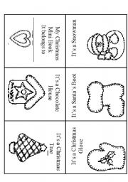 English Worksheet: Christmas Mini Book, Reading 2 Sheets