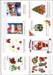 English Worksheet: My Christmas mini book 6