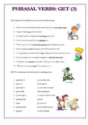 PHRASAL VERBS:  GET (3) : ROUND-UP