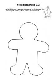 English Worksheet: The Gingerbread Man - activities