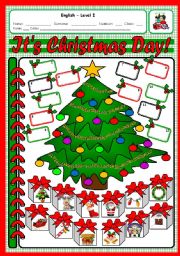 English Worksheet: ITS CHRISTMAS DAY!