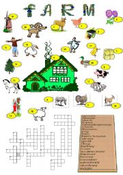 English Worksheet: FARM ANIMALS