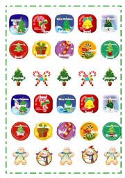 English Worksheet: Stickers for Christmas