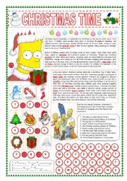 English Worksheet: CHRISTMAS TIME