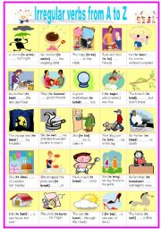 irregular verbs from A TO Z 