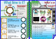 English Worksheet: Telling Time