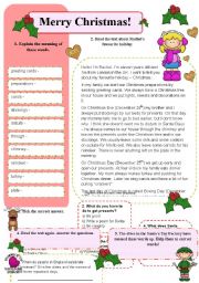 English Worksheet: Merry Christmas!