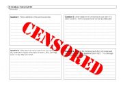 English worksheet: Fahrenheit 451: Censorship