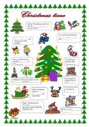 English Worksheet: Christmas