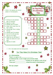 Do They Know Its Christmas Time - Song *** 3 pages ***