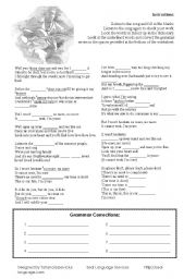 English Worksheet: Jason Mraz - Im Yours Worksheet