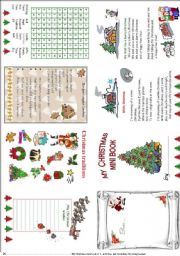 English Worksheet: My Christmas mini book 3