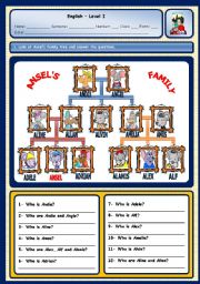 English Worksheet: MICE FAMILY