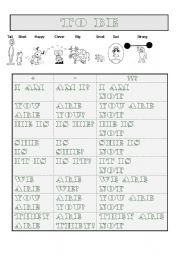 English worksheet: to be + adjectives