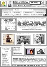 English Worksheet: IMAGINE - JOHN LENNON - PART 01