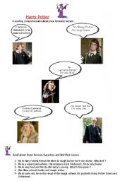 English Worksheet: Harry potter 1