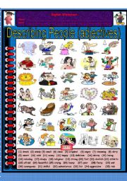 English Worksheet: Describing People (adjectives)  (part (1)