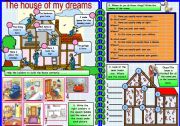English Worksheet: Build the house of your dreams