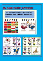 English Worksheet: SEA GAMES PICTIONARY_SPORTS