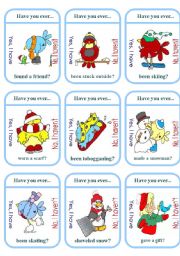 English Worksheet: Bird Winter Activities