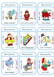 English Worksheet: Bird Winter Activities