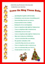 English worksheet: Come On, Ring Those Bells